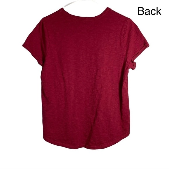 Old Navy Wear Every-wear Short Sleeve T-Shirt in Golly Gee Garnet Large - Picture 5 of 14